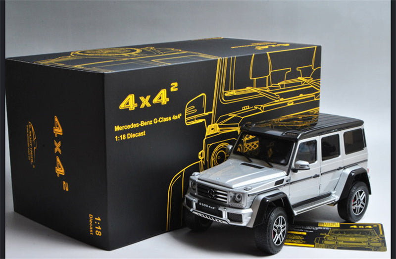 Almost Real Mercedes Benz G500 4X4 SUV Silver 1:18 DIECAST CAR
