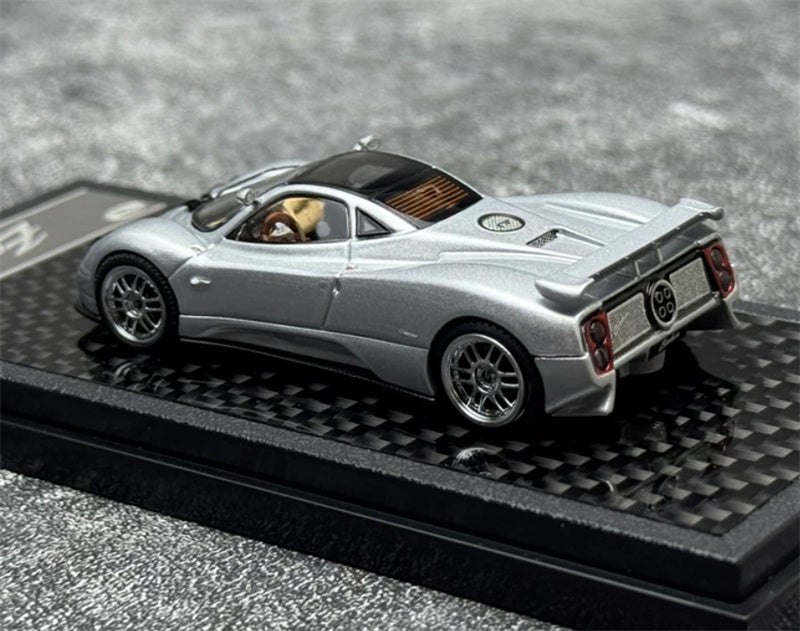 1:64 Pagani Zonda C12 Silver LCD MODELS DIECAST Model