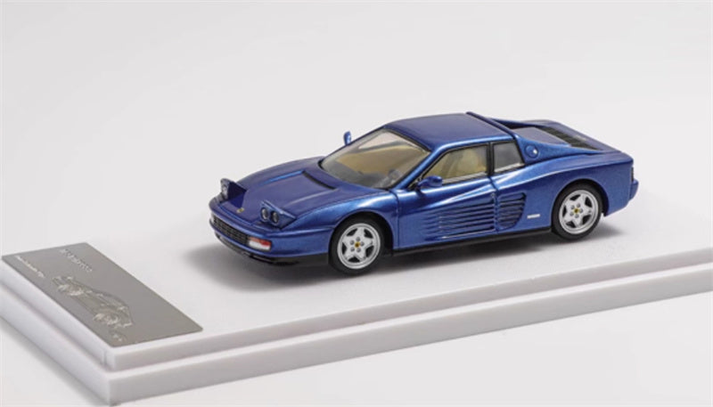 XF MODEL Ferrari Testarossa F110 supercar Blue 1:64 Car Pre-built Model view7
