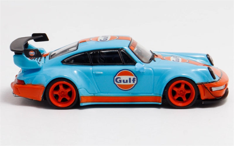 DECODE Porsche RWB 964 Exhibition gulf Limited Edition RAUH - Welt 1:64 Car Pre-built Model view4