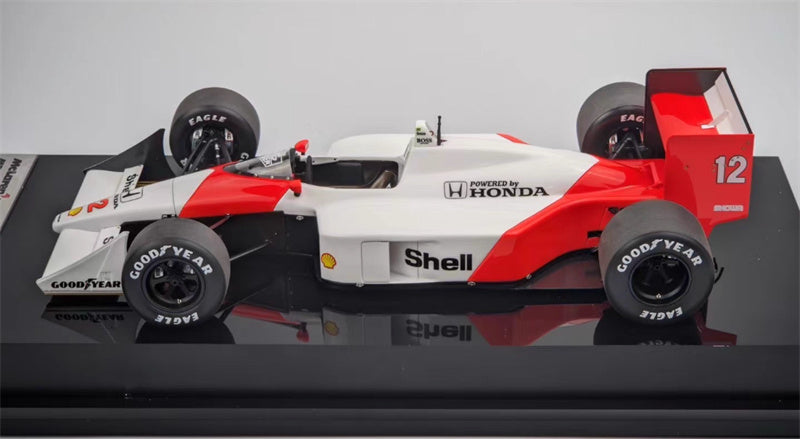 1:18 McLaren MP4/4 1988 Red white Amalgam Resin Car Model view6