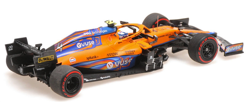 MINICHAMPS MCLAREN MCL35M ABU DHABI GP 2021 LTD 768PCS 1:43 Car Model view3
