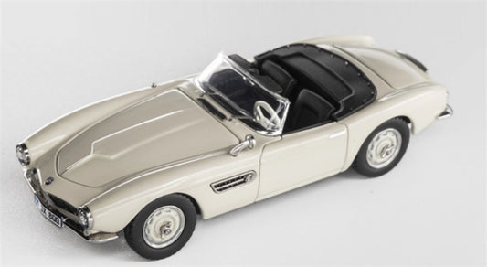 GFCC BMW 507 Roadster Retro Car 1957 Convertible White Limited Edition Soft top 1:64 car Pre-built Model view1