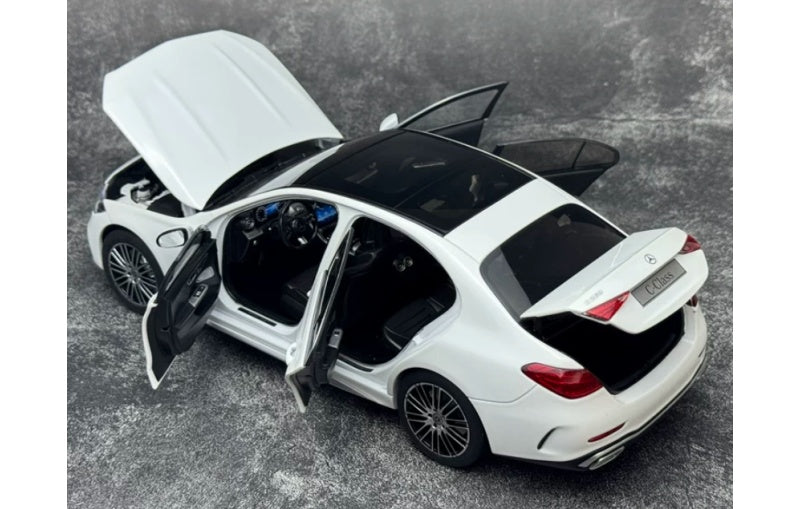 1:18 Mercedes-Benz C-Class C260 2025 NZG Pearlescent White Diecast Model view5