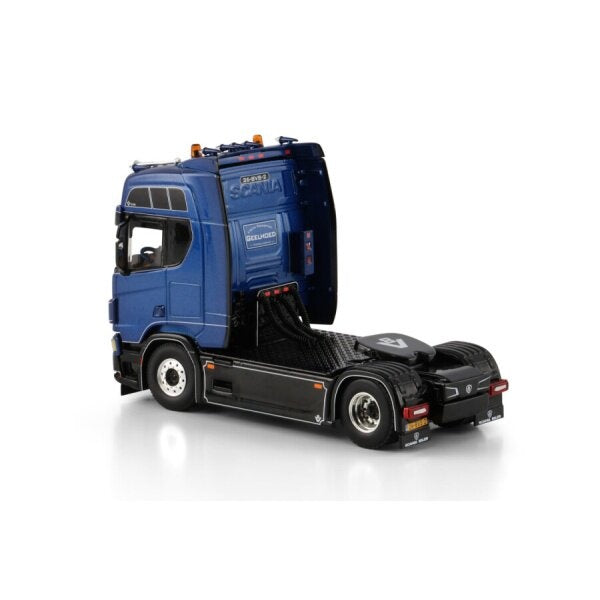 1:50 SCANIA GEELHOED R Highline CR20H 4X2 WSI  Blue DIECAST Model