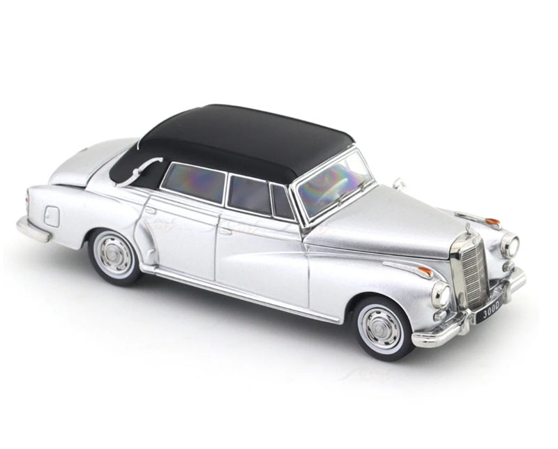 GFCC Mercedes Benz 300D 1959 Convertible silver LHD 1:64 car Pre-built Model view3