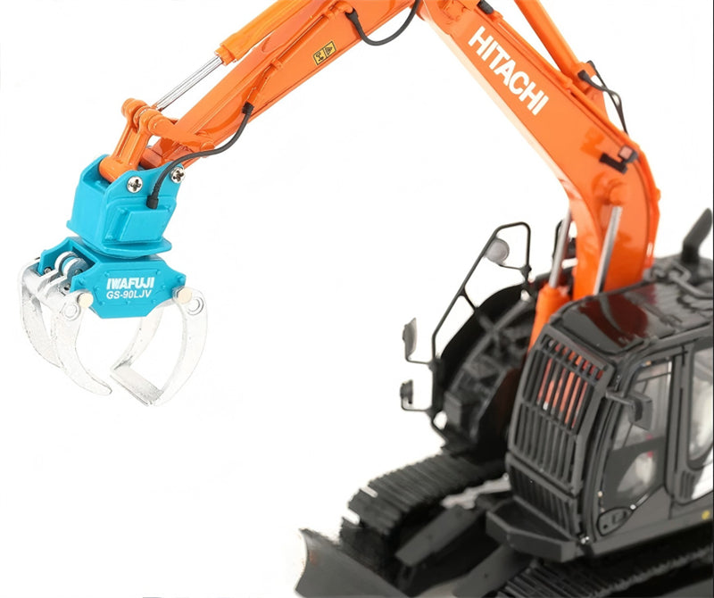 1:50 ZX135US-6 Grapple Processor HITACHI DIECAST Model