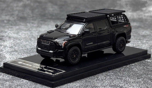 GCD Toyota Tundra TRD PRO pickup left hand drive Black with accessories 1:64 Car Pre-built Model view1