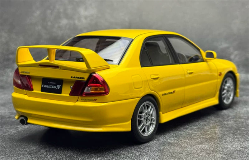 1:18 Mitsubishi Lancer Evolution IV  yellow MOTORHELIX Limited Edition 299PCS ONLY DIECAST Model