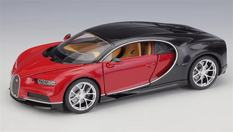 1:24 Bugatti Chiron Supercar 2016 Red  WELLY  DIECAST Car Model