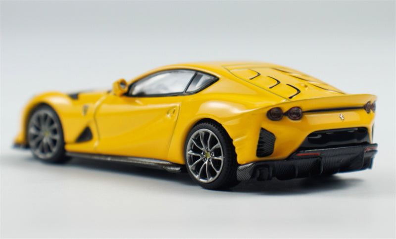 BBR MODELS Ferrari 812 Competizione Giallo Modena Yellow 1:64 Car Pre-built Model view3