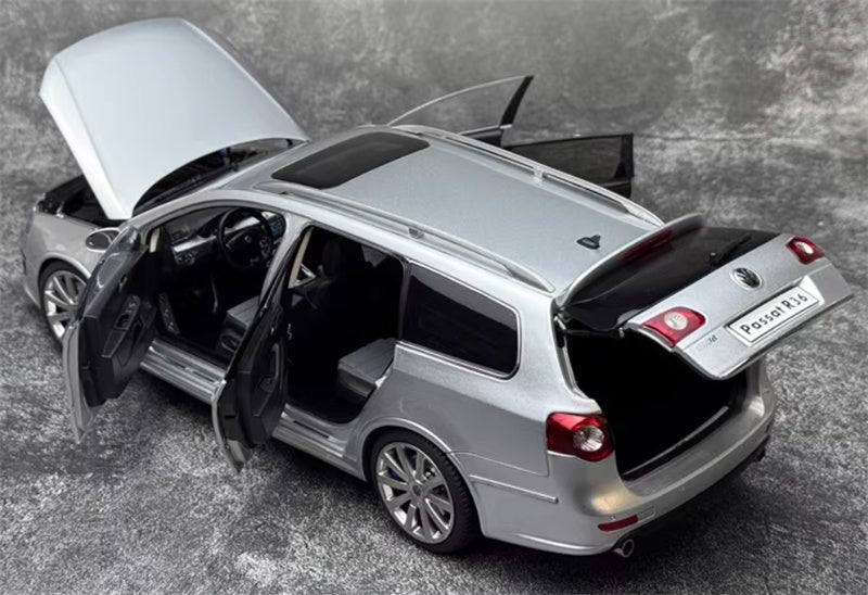 NZG Volkswagen VW Passat Estate R36 Classic ceramic jar Car REFLECTIVE SILVER with pedal Limited Edition 199PCS ONLY 1:18 Car Pre-built Model view5