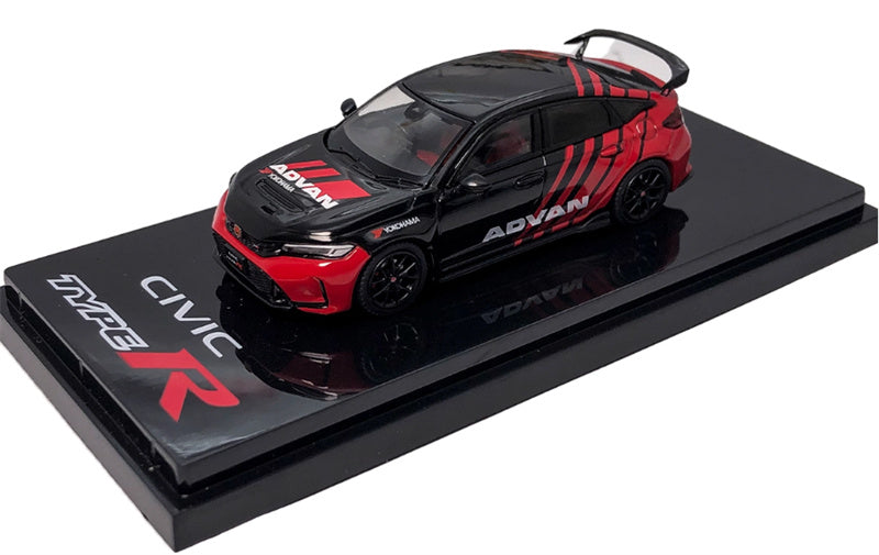 Hobby JAPAN Honda CIVIC TYPE R (FL5) ADVAN Red Black 1:64 Car Pre-built Model view1