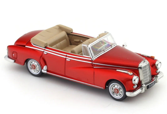 GFCC Mercedes Benz 300D 1959 Convertible Metallic Red LHD 1:64 car Pre-built Model view1