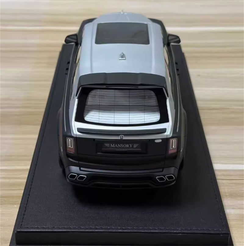 1:18 Rolls Royce Cullinan Matte black silver dual VMB Resin Car Model view3