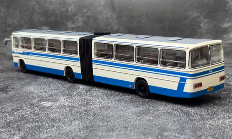 Beijing Public Transport Jinghua BK670 Yellow River Grand Passage 4 Road articulated bus blue 1:64 Bus Pre-built Model view2