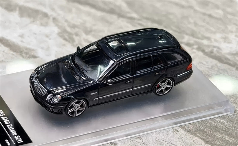 1:64 Mercedes-Benz E63 AMG Estate S211 black KING MODEL Wagon Limited Edition 999PCS ONLY DIECAST Civil Car Model