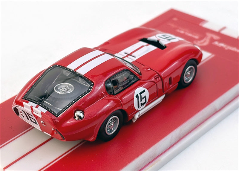 Fine works 64 CXS2601 Ford Shelby Cobra Daytona Coupe Red hardtop #15 Limited Edition 599PCS ONLY 1:64 Car Pre-built Model view2