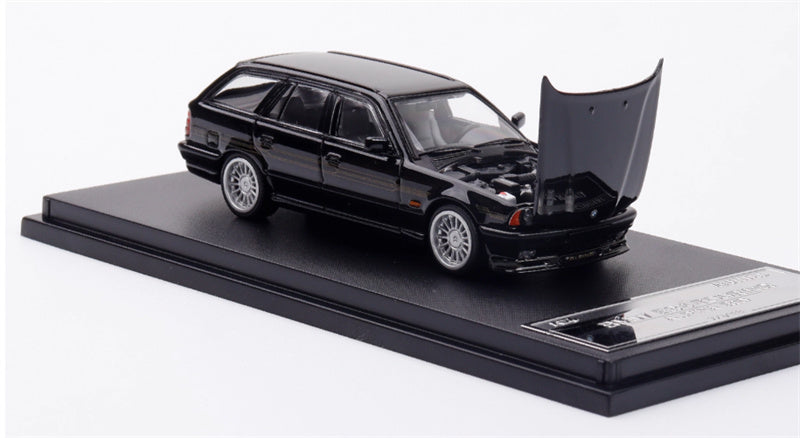 Mortal BMW E34 ALPINA B10 TOURING 5 Series wagon black Gold Strip Limited Edition 999PCS ONLY 1:64 Car Pre-built Model view7