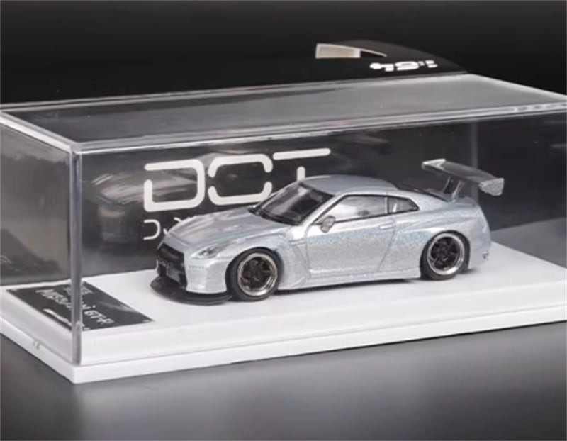 DOT Nissan GT-R R35 Pandem Rocket Bunny Magic Colour white 1:64 Car Pre-built Model