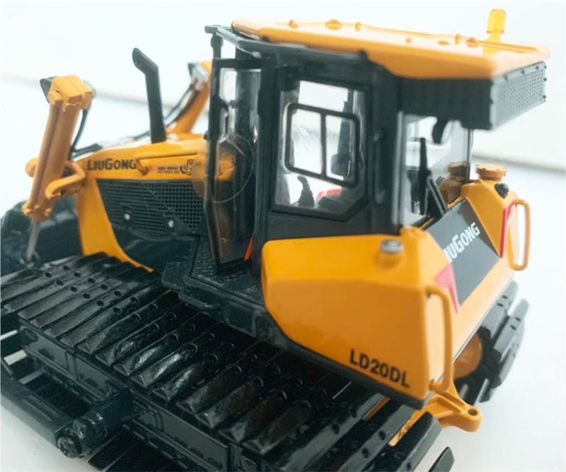 LIUGONG LD20DL Wetland Bulldozer Original yellow coating 1:50 Truck Pre-built Model