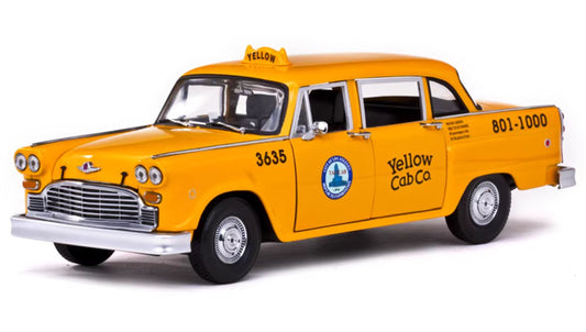 Sun Star 1981 Checker A11 New York Taxi Las Angeles Yellow 1:18 Car Pre-built Model view1