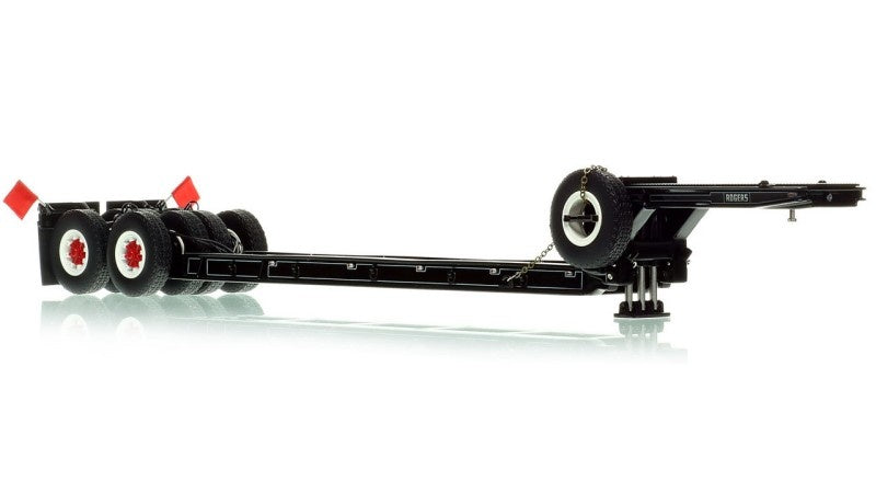1:50 Rogers  1950s 90-Ton Beam Trailer Heavy Haul Replicas  Black Diecast Model
