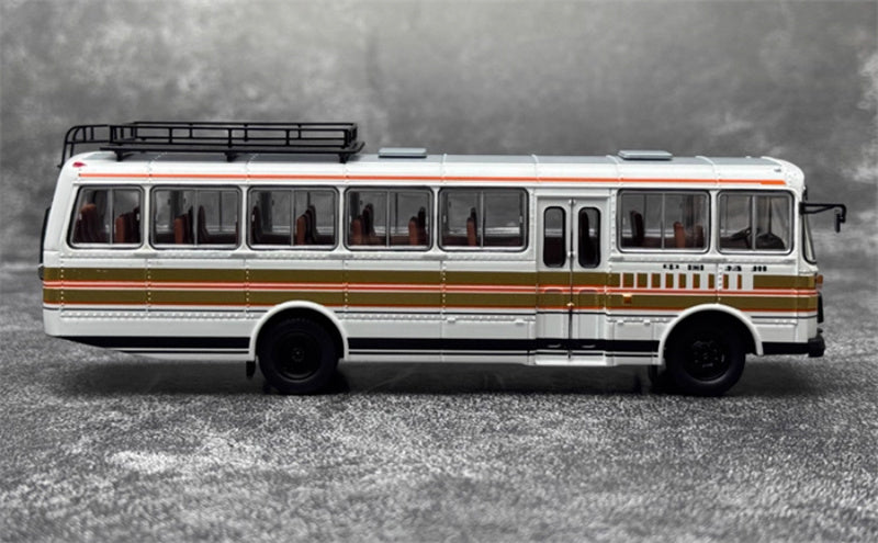 AUTO-GLIMPSE Yaxing JT663 long-distance With luggage rack bus orange 1:64 Bus Pre-built Model view6