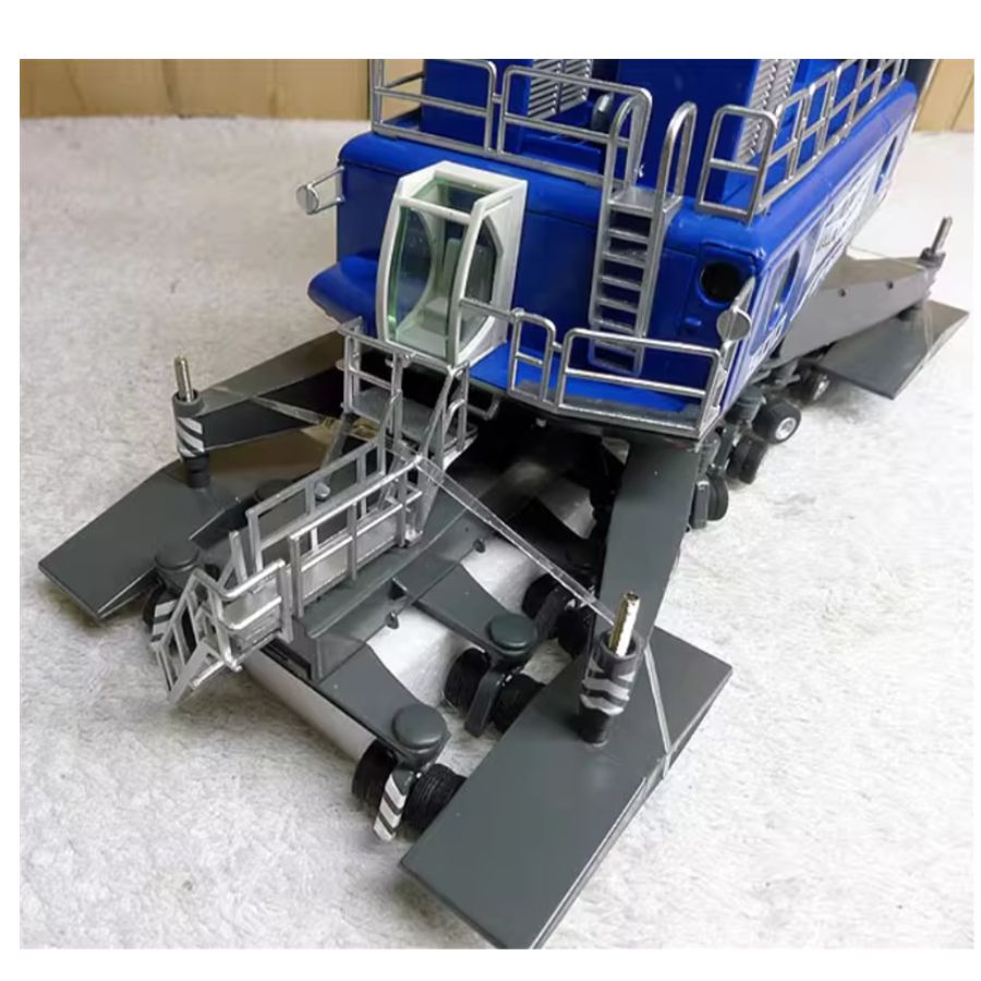 NZG Liebherr LHM 500 Mobile Harbour Wallmann & co Crane blue 1:87 DIECAST Crane Truck