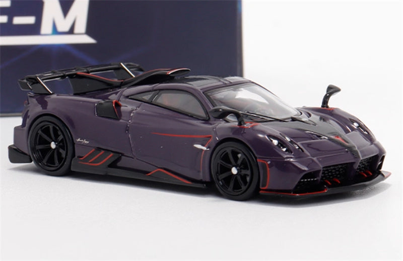 XF MODEL Pagani Imola supercar Purple 1:64 Car Pre-built Model view5