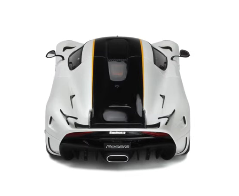 1:18 Koenigsegg Regera 2018 White Orange  GT SPIRIT Limited Edition No tail version Resin Car Model