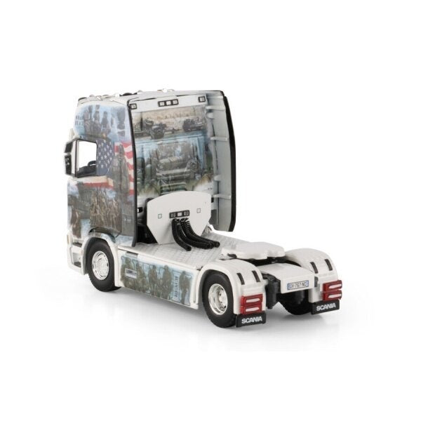 1:50 Scania GIBERTTRANS (D-DAY) S HIGHLINE CR20H 4X2 WSI DIECAST Model