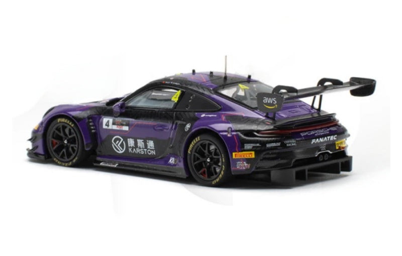 1:43 Porsche 911 GT3R KiloWorks GTWC #4 Asia Champion Diecast Model view2