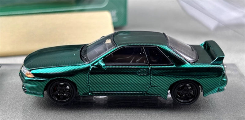 Focal Horizon Nissan Skyline GT-R R32 Nismo S-Tune All Carbon Green Limited Edition 999PCS ONLY 1:64 Car Pre-built Model view2