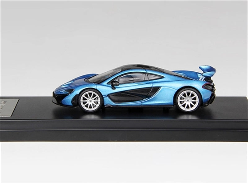 LCD-MODELS McLaren P1 Ice Blue Super Car 1:64 car Pre-built Model view6