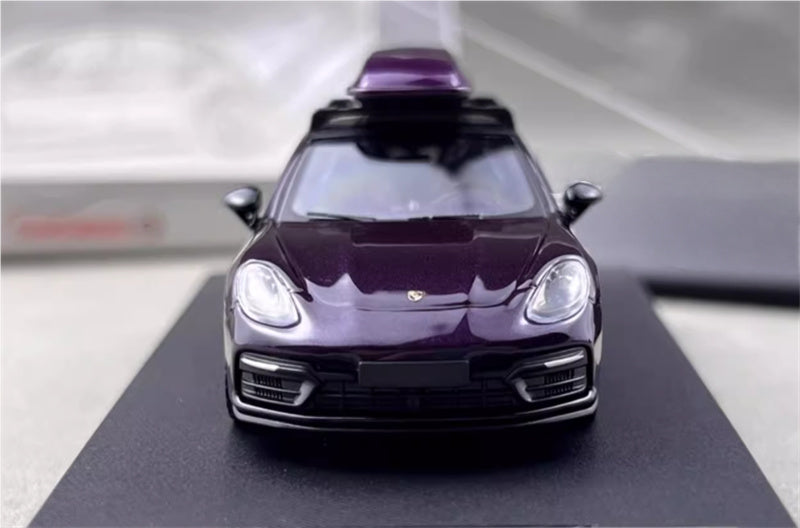 Rhino Model Porsche Panamera Hunting Edition Limited Edition 699PCS ONLY Purple - Comes with luggage 1:64 Car Pre-built Model view7