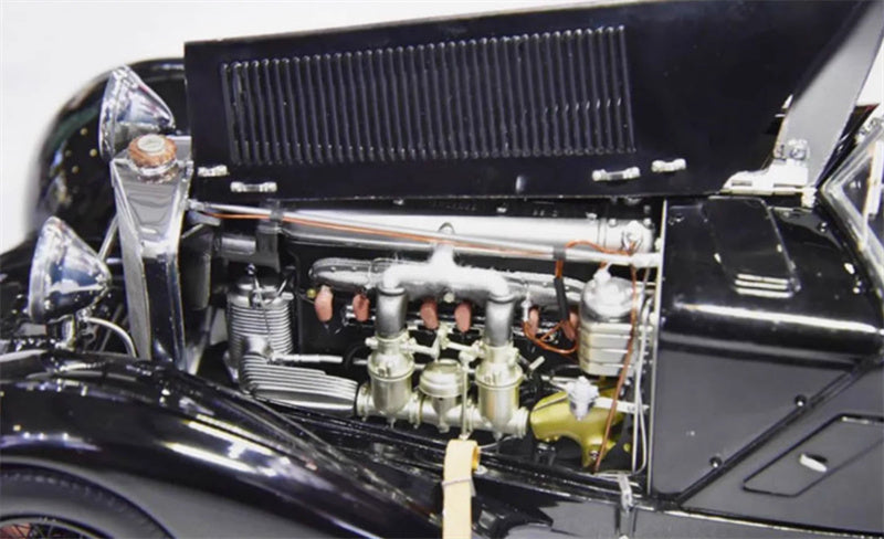 CMC Mercedes Benz SSK Trossi 1932 The Black Prince 25th Anniversary Commemorative w/ Gold Coin black Limited Edition 600PCS ONLY 1:18 Car Pre-built Model view8