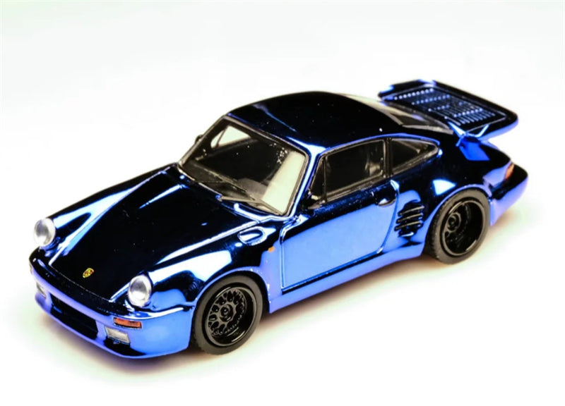 1:64 Porsche 911 930 Turbo Chrome Blue Mortal DIECAST Limited Edition 399pcs ONLY Model
