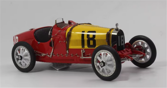 CMC Bugatti Type 35 #18 Red and yellow 1/18car Pre-a Model