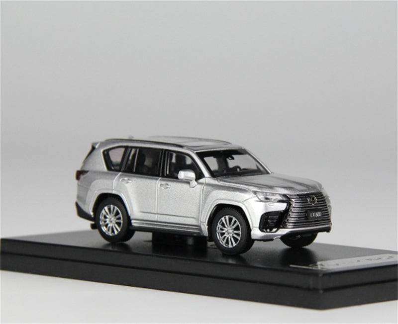 LCD-MODELS Lexus LX600 SUV Titanium Silver 1:64 car Pre-built Model view8