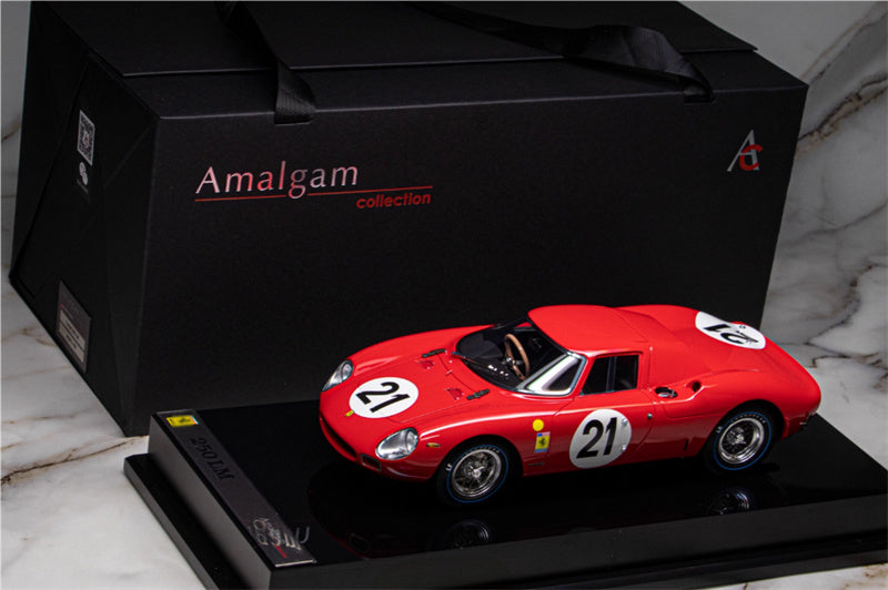 1:18 Ferrari 250 LM red Amalgam #21 Resin Car Model view7