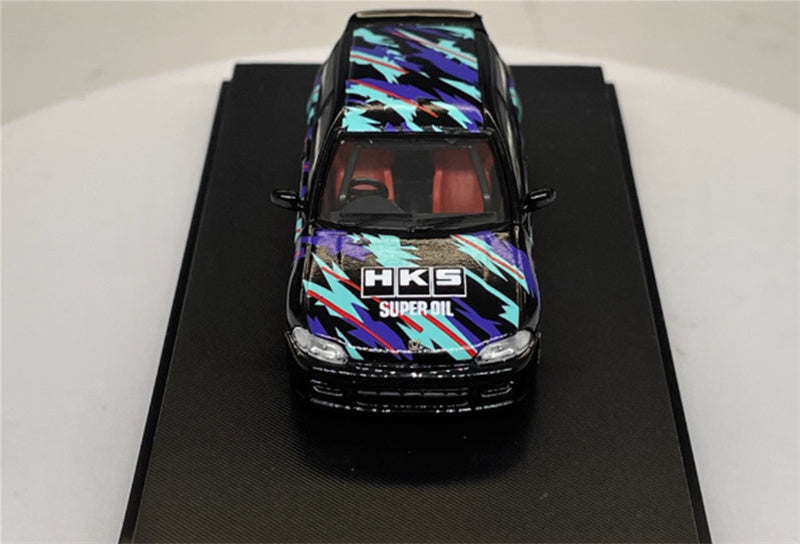 SW Honda Civic EG6 HKS coating Limited Edition 499PCS ONLY 1:64 Car Pre-built Model view3