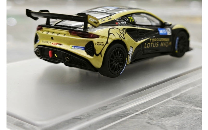 1:64 Lotus EMIRA GT4 2023 Yellow KiloWorks #75  DIECAST Model