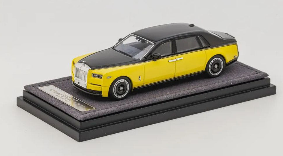 Banana 1:64 Rolls-Royce Phantom EWB Diecast Model HEC Limited Black & Yellow