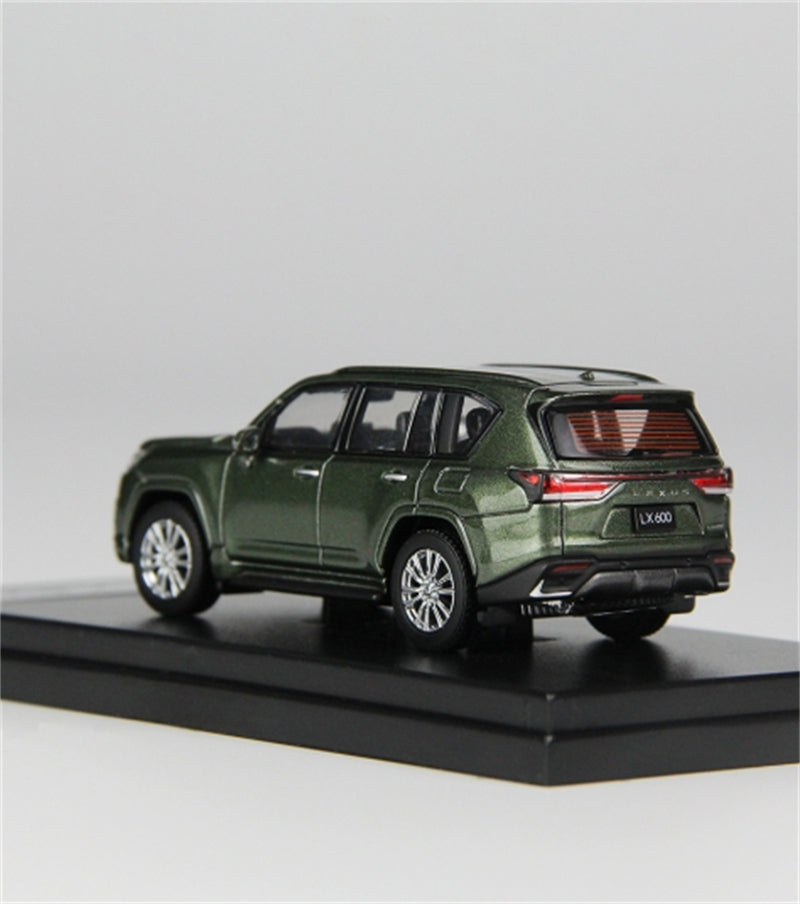 LCD-MODELS Toyota Lexus LX600 SUV Nori Green 1:64 car Pre-built Model view5