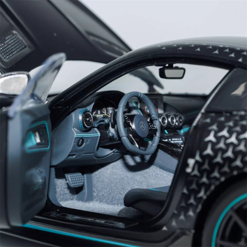 MINICHAMPS Mercedes AMG GT Black Series 2021 Starry Black Coating Limited Edition 400PCS ONLY 1:18 Car Pre-built Model view12