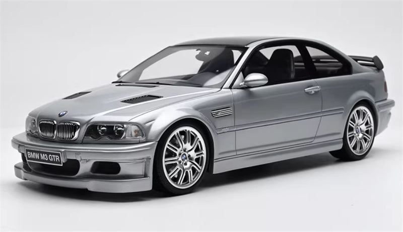 1:18 BMW E46 M3 GTR STREET 354 2001 silver  OTTO Limited Edition 2500PCS ONLY Resin Car Model