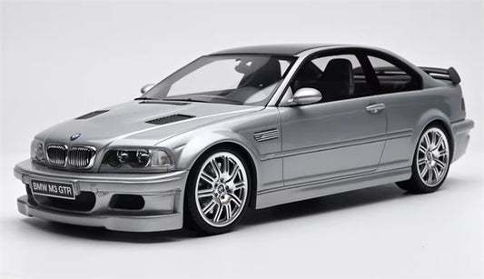 1:18 BMW E46 M3 GTR STREET 354 2001 silver  OTTO Limited Edition 2500PCS ONLY Resin Car Model