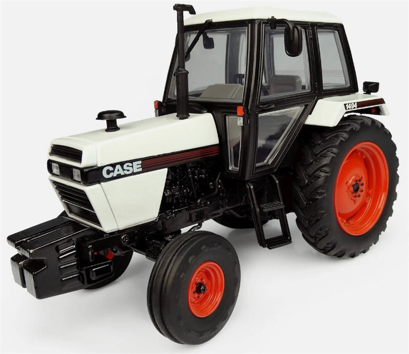 Universal Hobbies CASE 1494-2WD Agricultural Tractor White/Black 1:32 Truck Pre-built Model