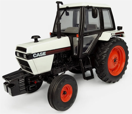 Universal Hobbies CASE 1494-2WD Agricultural Tractor White/Black 1:32 Truck Pre-built Model